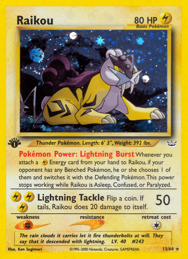 Raikou, carta 13 de Neo Revelation