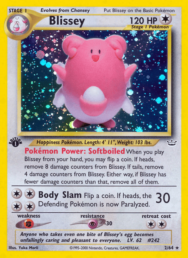 Blissey, carta 2 de Neo Revelation
