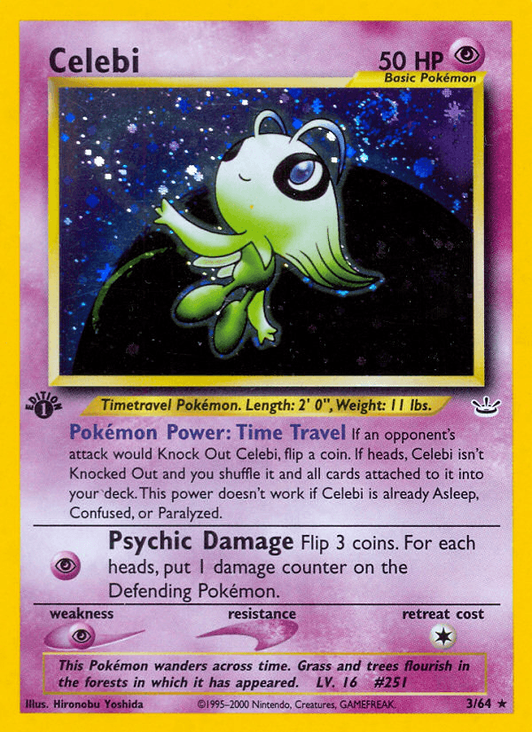 Celebi, carta 3 de Neo Revelation