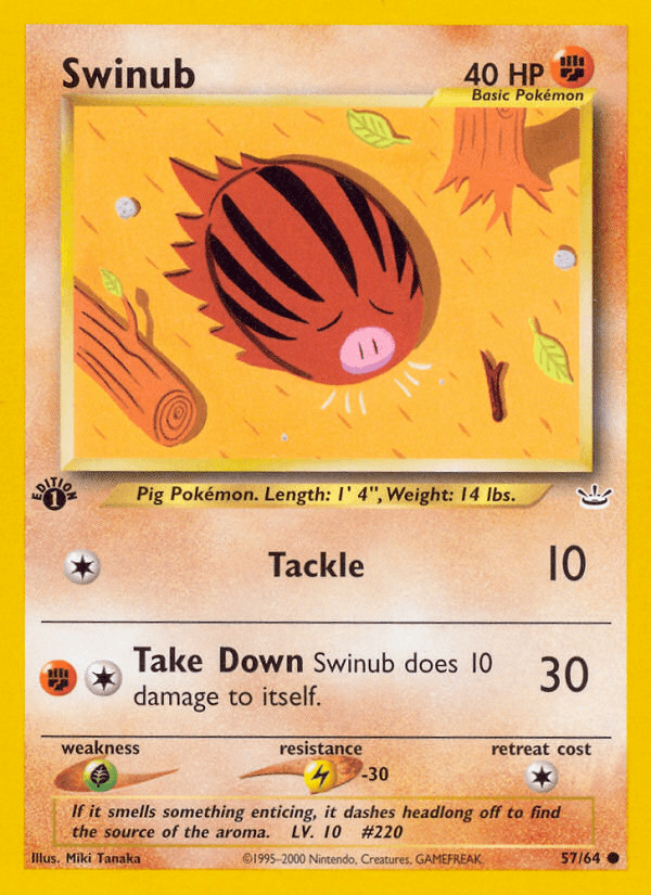 Swinub, carta 57 de Neo Revelation