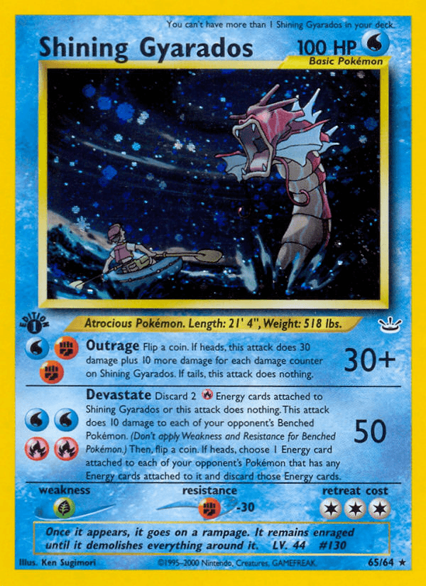 Shining Gyarados, carta 65 de Neo Revelation
