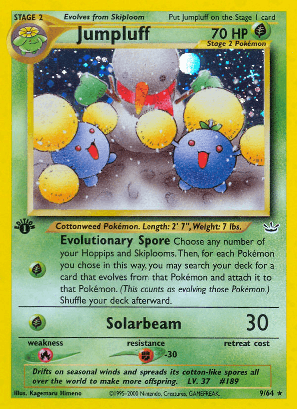 Jumpluff, carta 9 de Neo Revelation