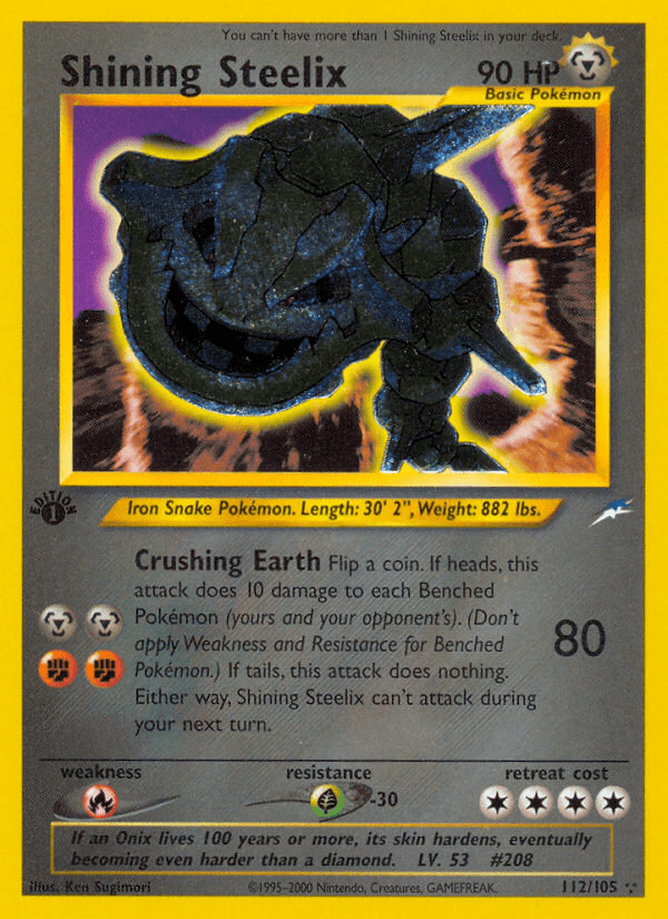 Shining Steelix, carta 112 de Neo Destiny
