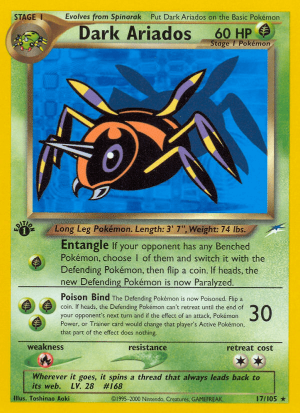 Dark Ariados, carta 17 de Neo Destiny
