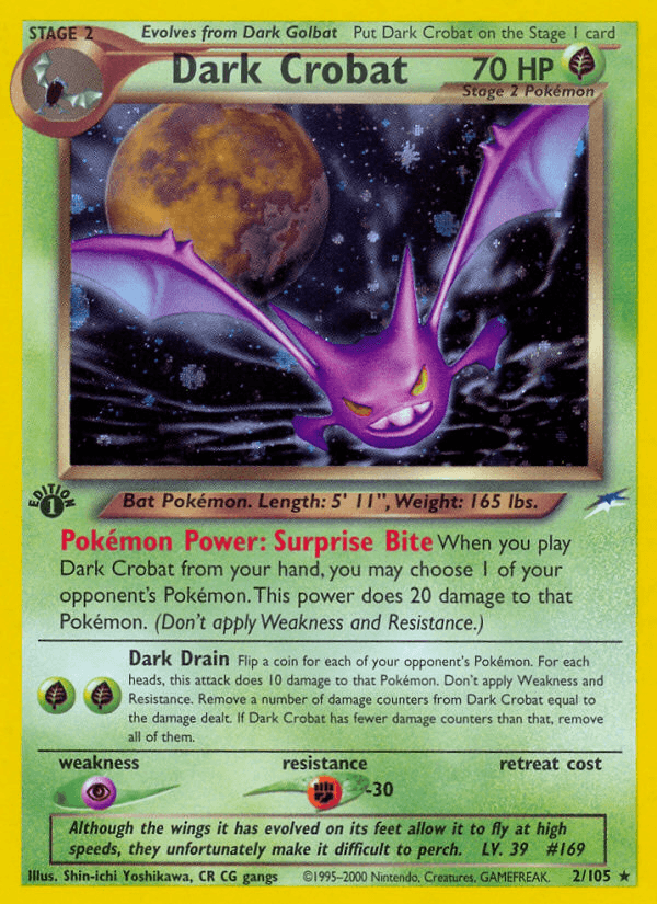 Dark Crobat, carta 2 de Neo Destiny
