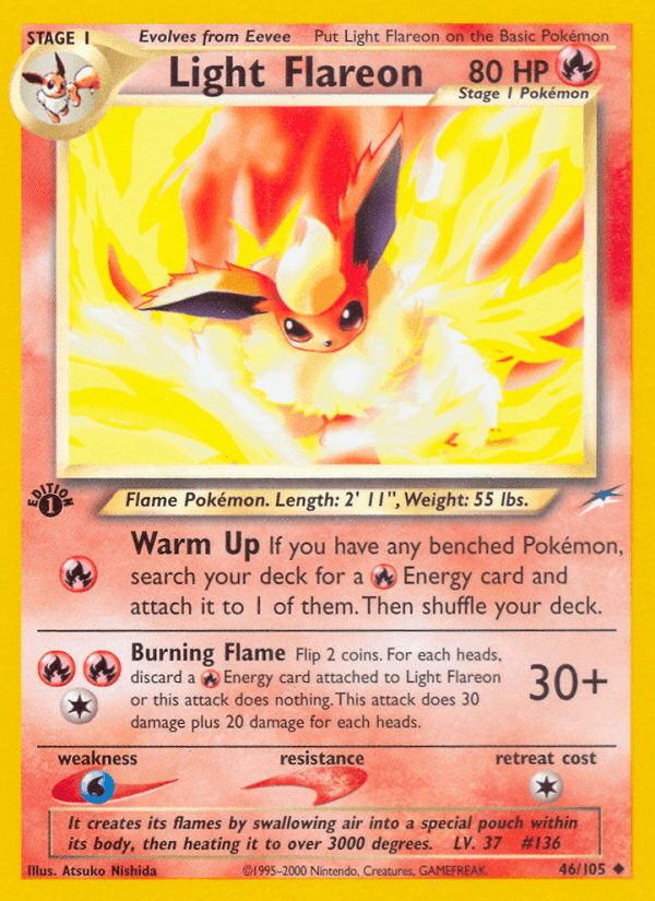 Light Flareon, carta 46 de Neo Destiny