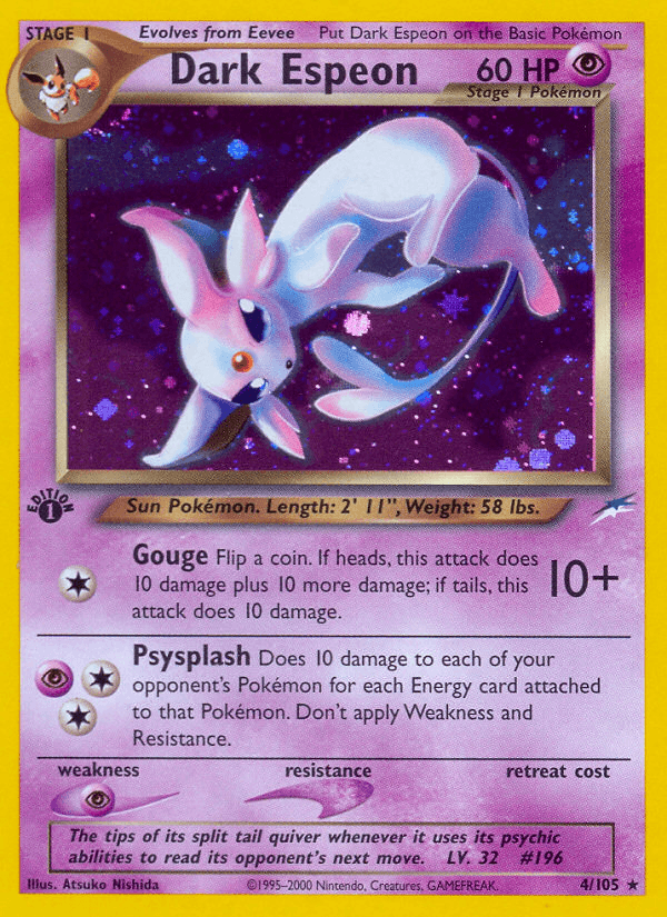 Dark Espeon, carta 4 de Neo Destiny