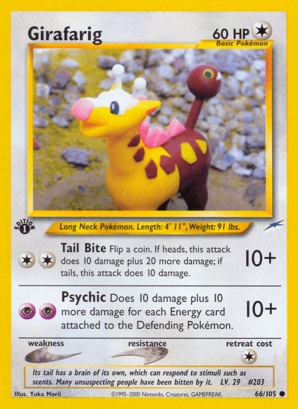 Girafarig, carta 66 de Neo Destiny