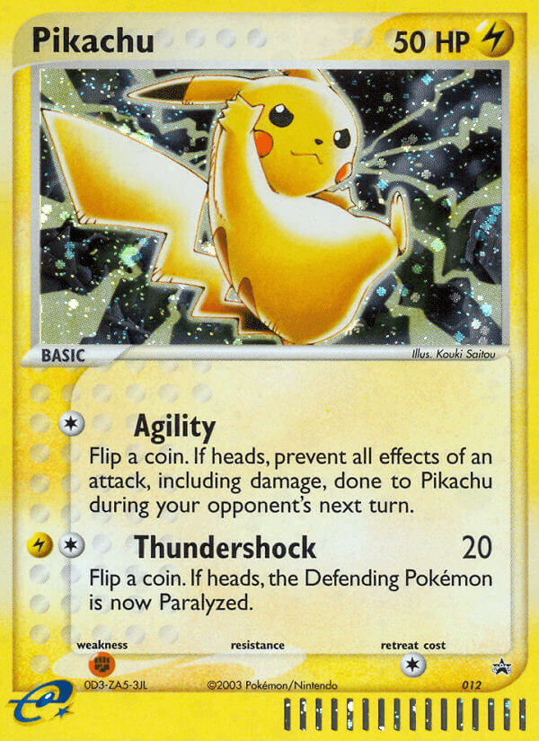 Pikachu, carta 12 de Nintendo Black Star Promos