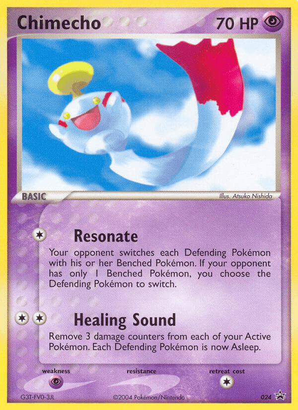 Chimecho, carta 24 de Nintendo Black Star Promos