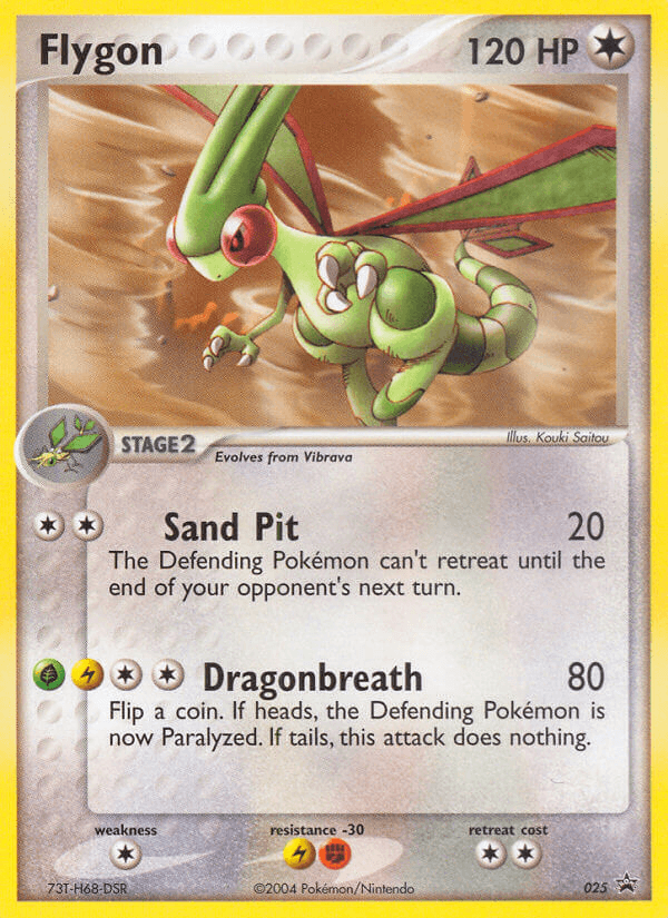 Flygon, carta 25 de Nintendo Black Star Promos