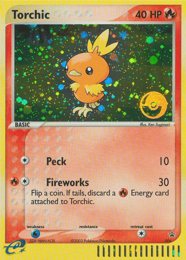 Torchic, carta 6 de Nintendo Black Star Promos