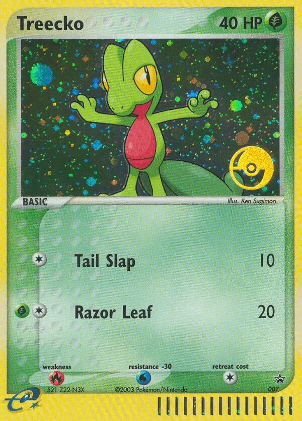 Treecko, carta 7 de Nintendo Black Star Promos