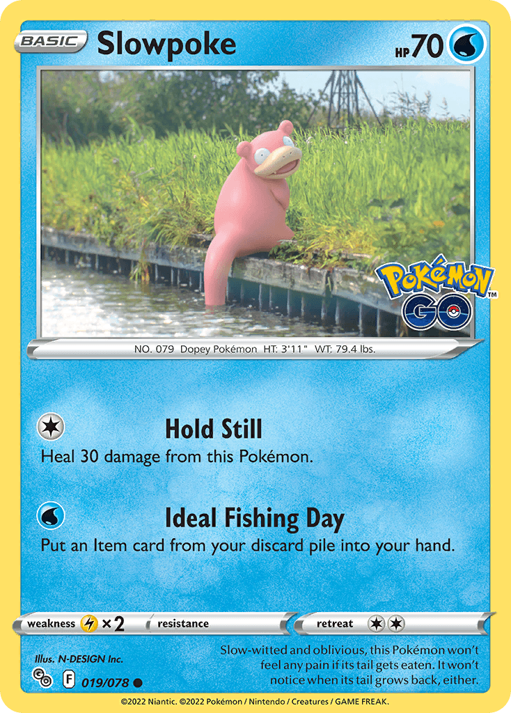 Slowpoke, carta 019 de Pokémon GO