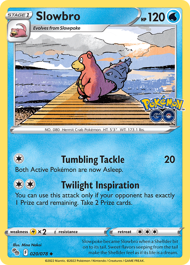 Slowbro, carta 020 de Pokémon GO
