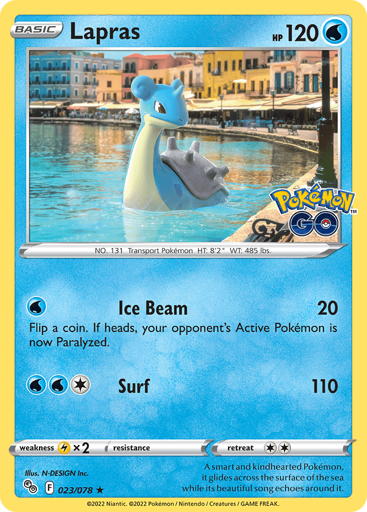 Lapras, carta 023 de Pokémon GO