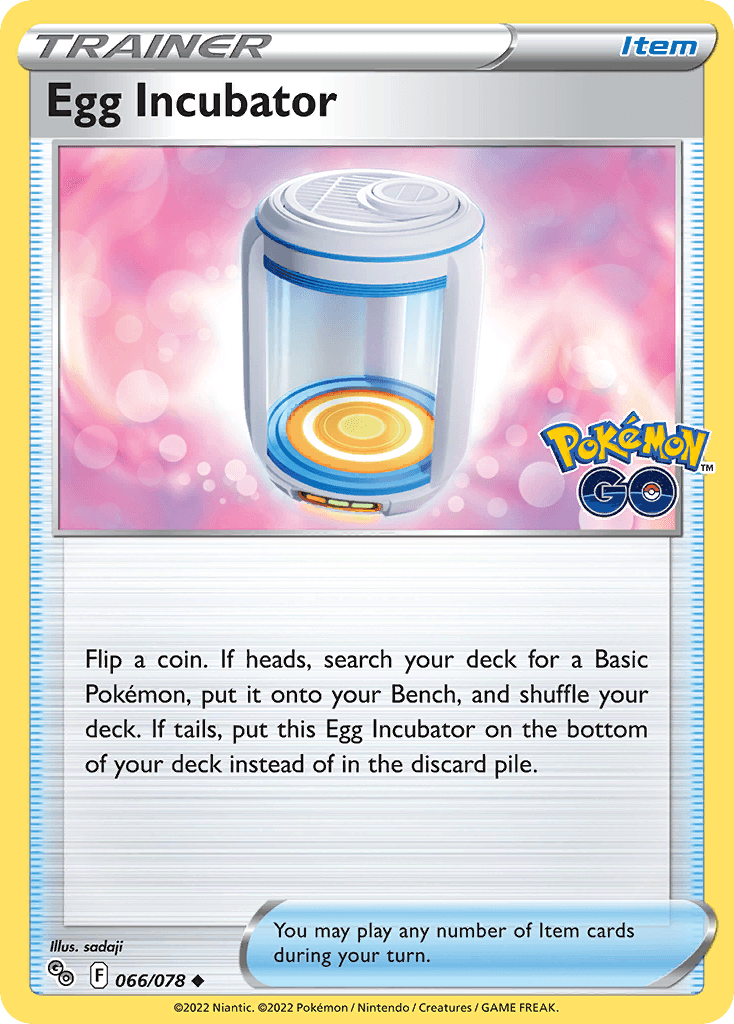 Egg Incubator, carta 066 de Pokémon GO