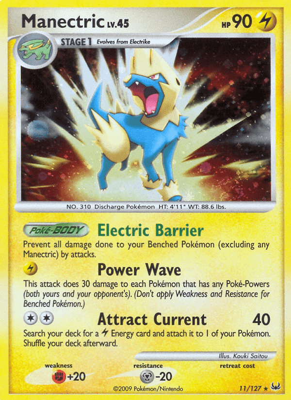Manectric, carta 11 de Platinum