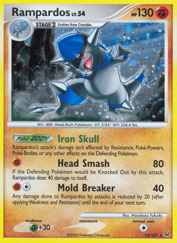Rampardos, carta 13 de Platinum