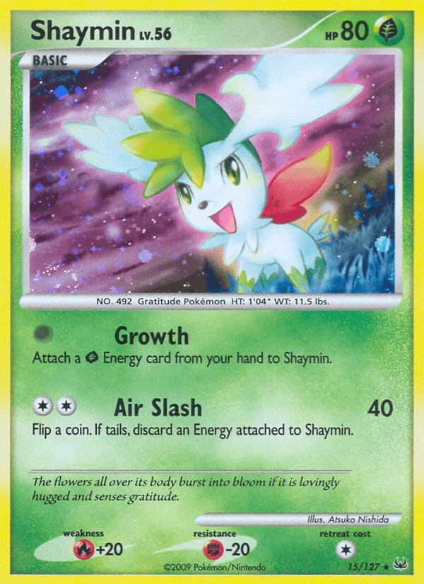 Shaymin, carta 15 de Platinum