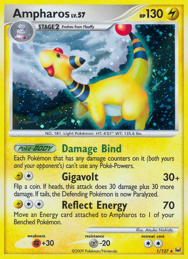 Ampharos, carta 1 de Platinum
