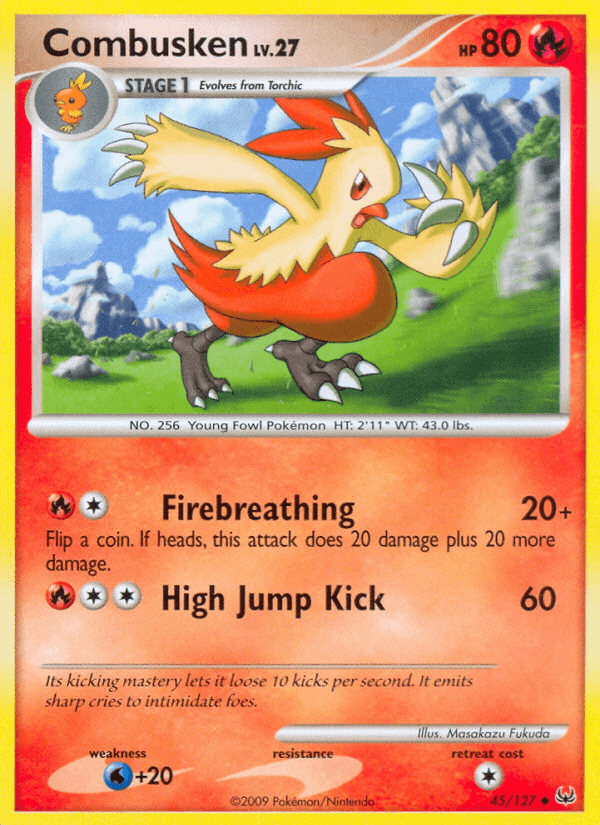 Combusken, carta 45 de Platinum