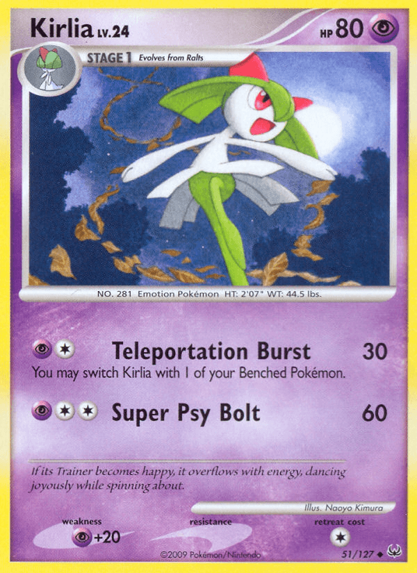 Kirlia, carta 51 de Platinum