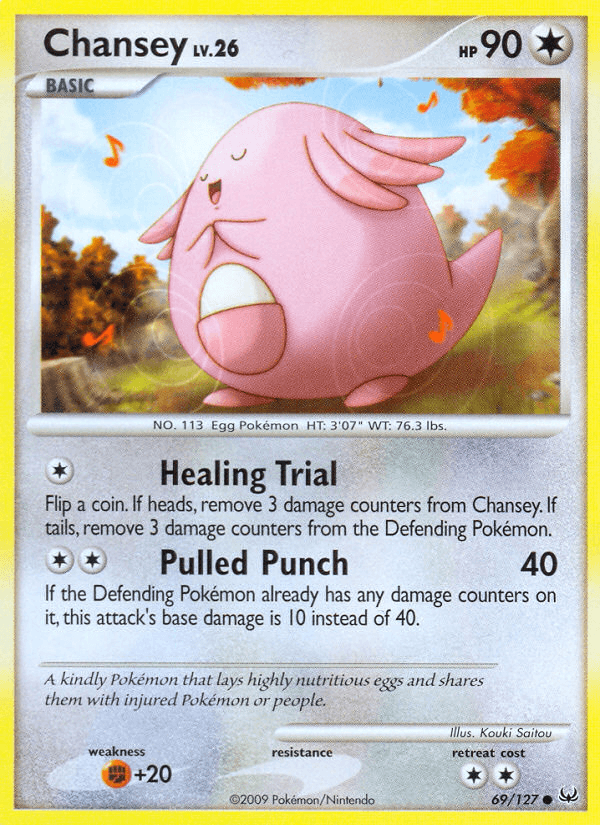 Chansey, carta 69 de Platinum