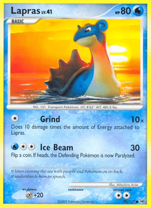 Lapras, carta 79 de Platinum