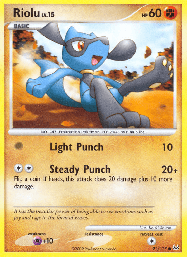 Riolu, carta 91 de Platinum
