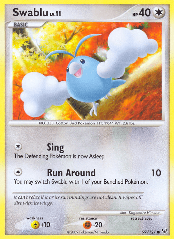 Swablu, carta 97 de Platinum