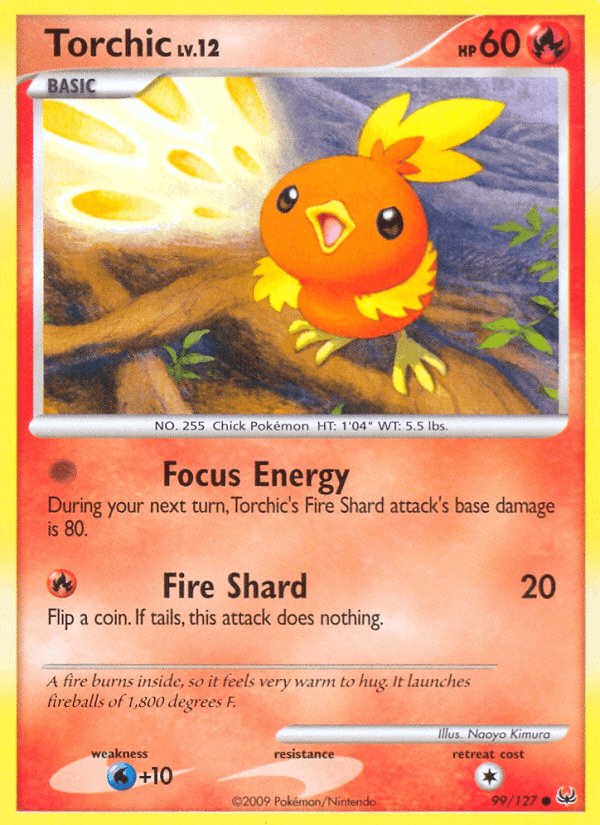 Torchic, carta 99 de Platinum