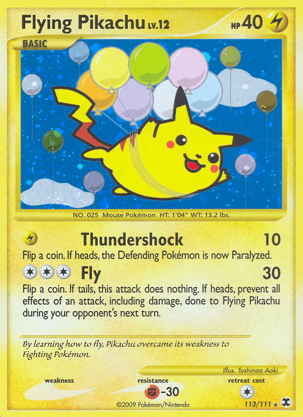Flying Pikachu, carta 113 de Rising Rivals