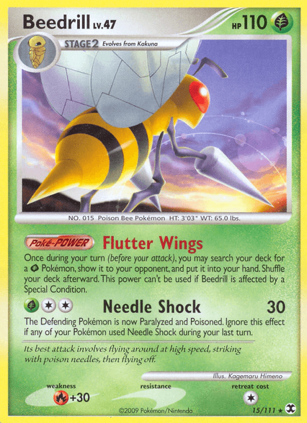 Beedrill, carta 15 de Rising Rivals