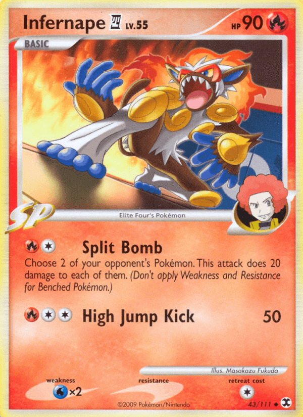 Infernape 4, carta 43 de Rising Rivals