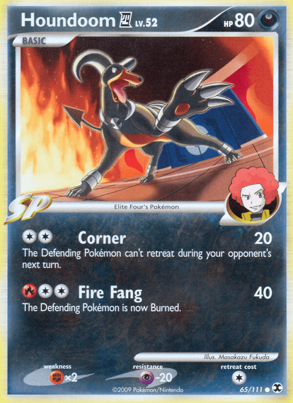 Houndoom 4, carta 65 de Rising Rivals