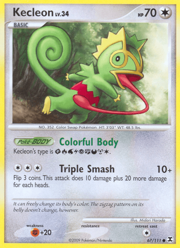 Kecleon, carta 67 de Rising Rivals