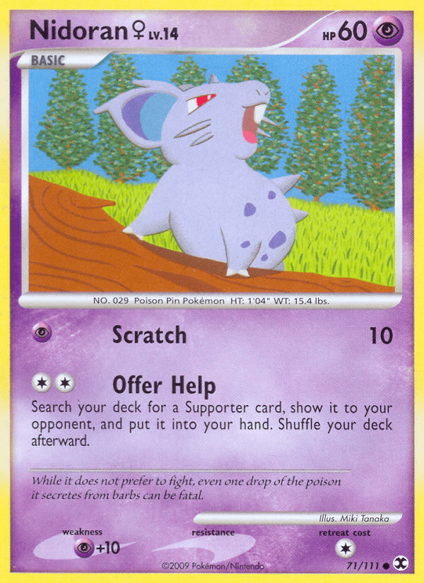 Nidoran♀, carta 71 de Rising Rivals