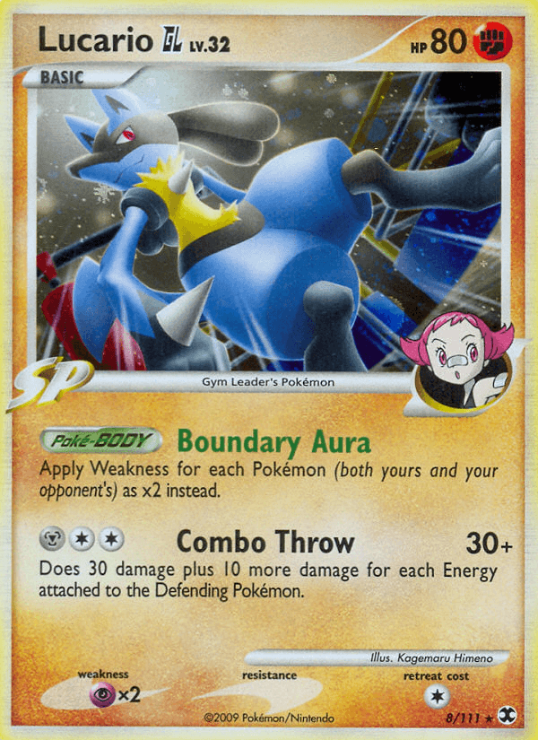 Lucario GL, carta 8 de Rising Rivals