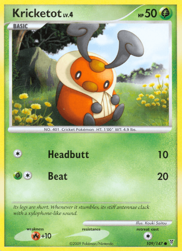 Kricketot, carta 109 de Supreme Victors