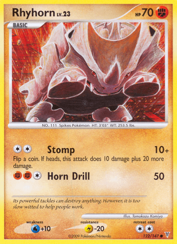 Rhyhorn, carta 122 de Supreme Victors