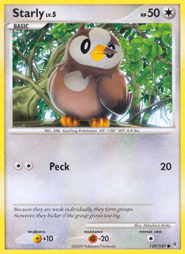 Starly, carta 129 de Supreme Victors