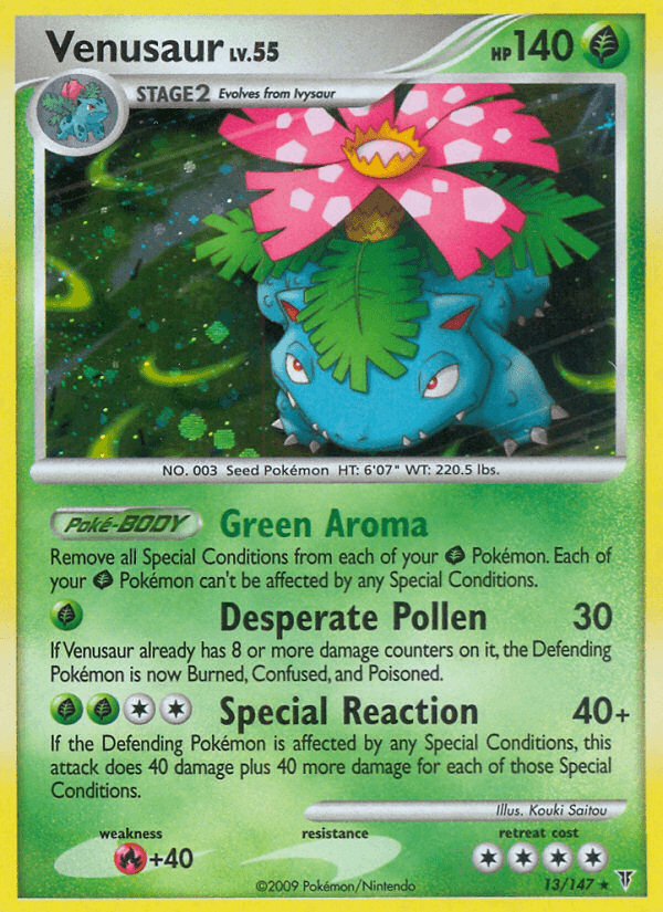 Venusaur, carta 13 de Supreme Victors