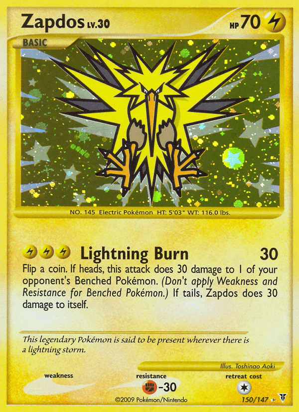 Zapdos, carta 150 de Supreme Victors