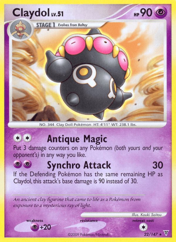 Claydol, carta 22 de Supreme Victors