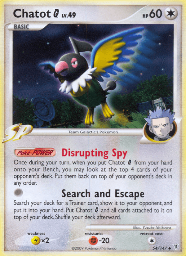 Chatot G, carta 54 de Supreme Victors