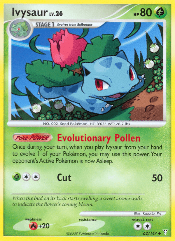 Ivysaur, carta 62 de Supreme Victors
