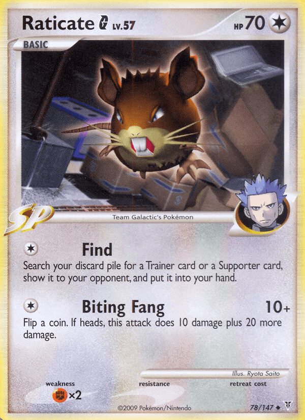 Raticate G, carta 78 de Supreme Victors