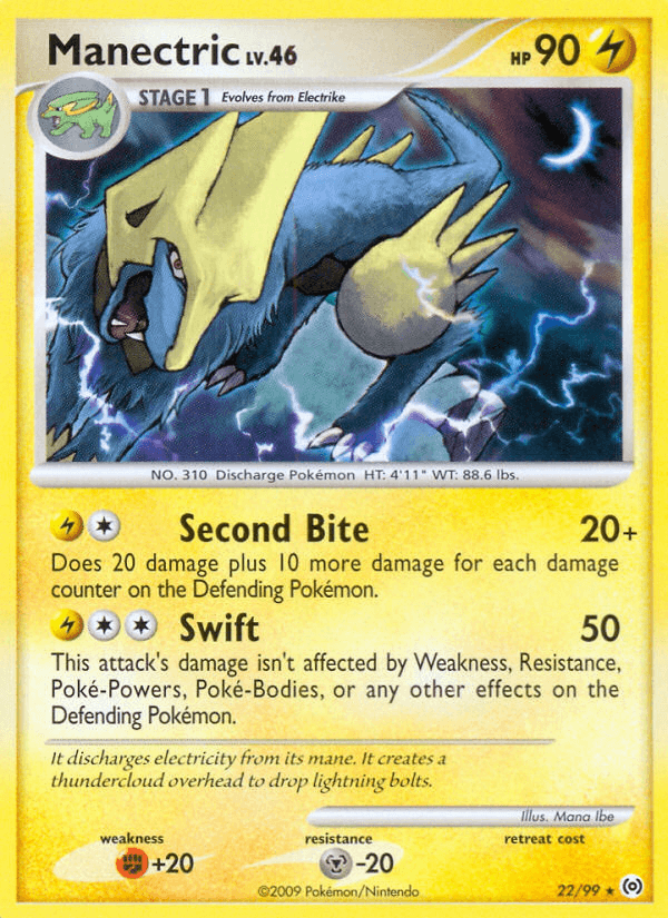 Manectric, carta 22 de Arceus