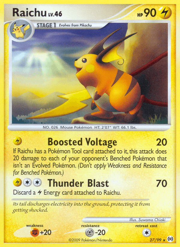 Raichu, carta 27 de Arceus